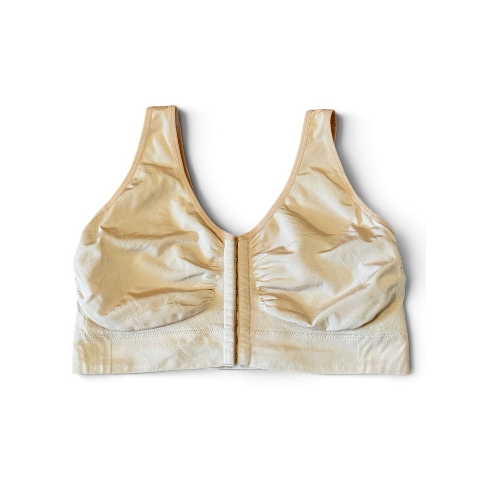 Wacoal Nude Beige Front Closure Wire Free Bralette No Padding Womens Size-42